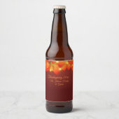 Overeenkomende Thanksgiving Oranje Leaf Name Year Bier Etiket (Voorkant)