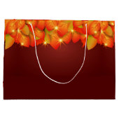 Overeenkomende Thanksgiving Oranje Leaf Name Year  Groot Cadeauzakje (Achterkant)