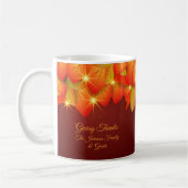 Overeenkomende Thanksgiving Oranje Leaf Name Year Koffiemok (Links)