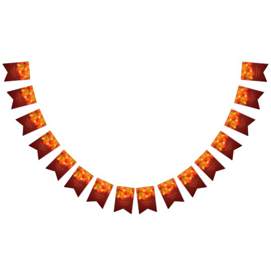 Overeenkomende Thanksgiving Oranje Leaf Name Year Vlaggetjes (Alle)