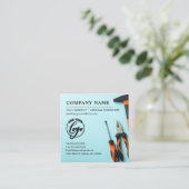 Overeenkomende toolset | Aangeboden services voor  Vierkante Visitekaartje (Staand voorkant)