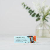 Overeenkomende toolset | Handyman + Diensten Contactkaartje (Staand voorkant)