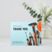 Overeenkomende toolset | Minimale dank Bedankkaart (Staand voorkant)