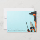 Overeenkomende toolset notitiekaartje (Voorkant)