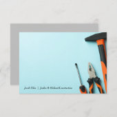 Overeenkomende toolset notitiekaartje (Voorkant / Achterkant)