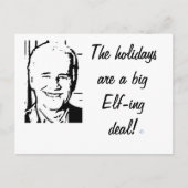 Overeenkomst van het Elf -elf-ing van Joe Biden de Feestdagenkaart (Voorkant)