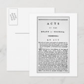 Overeenkomst waarin de gedwongen verwijdering van  briefkaart (Voorkant / Achterkant)