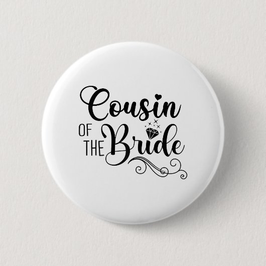 Overeenkomstig bruidsfeest ontwerp nicht van de br ronde button 5,7 cm (Voorkant)