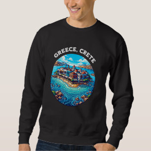 Overeenkomstige Familie Kreta Griekenland Kust Vak Trui