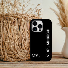 Overeenkomstige iPhone-hoesjes met Romeinse cijfer