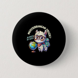 Overeenkomstige Middellandse Zeereis Ronde Button 5,7 Cm