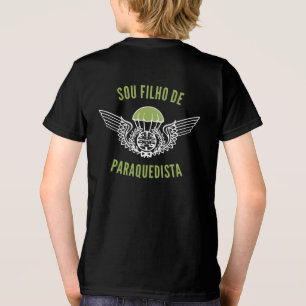 Overeenkomstige Portugese Parachutist Familie Tri-Blend Shirt