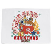 Overeenkomstige retro neef en nicht crew Kerstmis Groot Cadeauzakje (Voorkant)