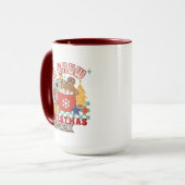 Overeenkomstige retro neef en nicht crew Kerstmis Mok (Voorkant links)