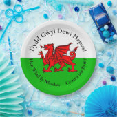 Overeenkomstige Welse Draak St David's Day 9" Papieren Bordje (Feest)