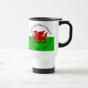 Overeenkomstige Welshe Draak St David's Day Reisbeker