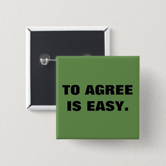 Overeenstemmen van offerte vierkante button 5,1 cm (Voorkant /achterkant)