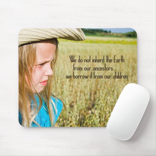 Overerving van kinderen muismat (Met muis)