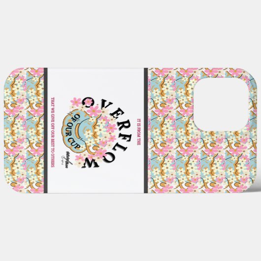 Overflow Floral iPhone Case beroemd gemaakt door A (Achterkant (horizontaal))