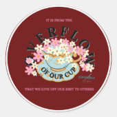 OVERFLOW Red Hues Sticker door Adiela Akoo (Voorkant)