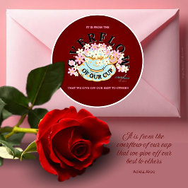 OVERFLOW Red Hues Sticker van Adiela Akoo