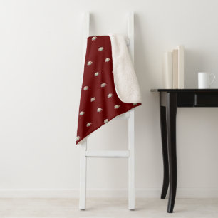 OVERFLOW Red Sherpa Blanket van Poet Adiela Akoo Deken
