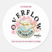 OVERFLOW Sticker van Poet Adiela Akoo (Voorkant)