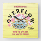 OVERFLOW Wandklok van Adiela Akoo (Voorkant)