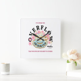 OVERFLOW Wandklok van Poet Adiela Akoo