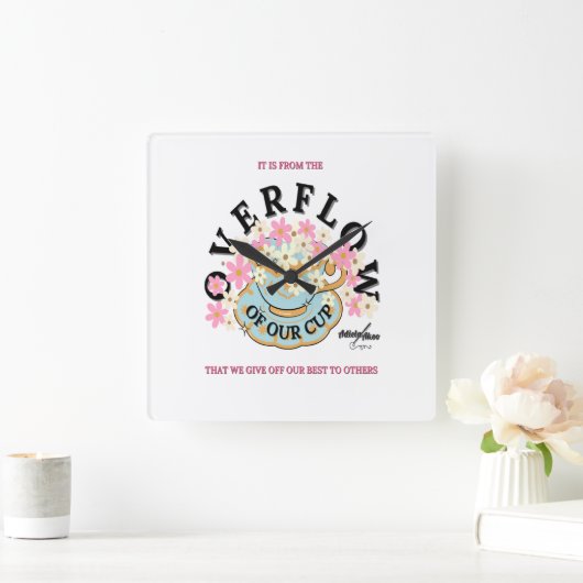 OVERFLOW Wandklok van Poet Adiela Akoo (Huis)