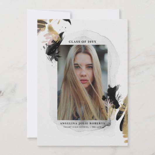 Overgang 1 Foto Afstuderen Uitnodiging (Voorkant)