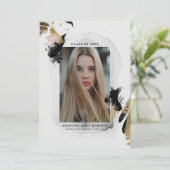 Overgang 1 Foto Afstuderen Uitnodiging (Staand voorkant)