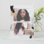 Overgang 2 Foto Afstuderen Uitnodiging (Staand voorkant)