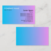 Overgang - blauw naar roze visitekaartje (Voorkant / Achterkant)