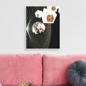 Overgang naar een andere dimensie canvas afdruk (Insitu (Woonkamer))