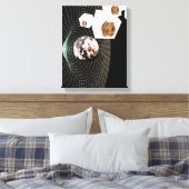 Overgang naar een andere dimensie canvas afdruk (Insitu (Slaapkamer))