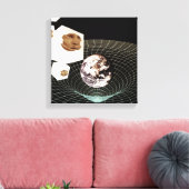 Overgang naar een andere dimensie canvas afdruk (Insitu (Woonkamer))