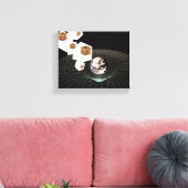 Overgang naar een andere dimensie canvas afdruk (Insitu (Woonkamer))