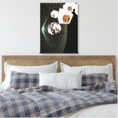 Overgang naar een andere dimensie canvas afdruk (Insitu (Slaapkamer))