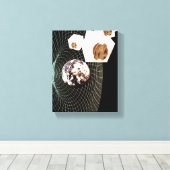 Overgang naar een andere dimensie canvas afdruk (Insitu (Houten vloer))