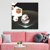 Overgang naar een andere dimensie canvas afdruk (Insitu (Woonkamer))