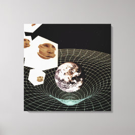 Overgang naar een andere dimensie canvas afdruk