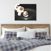 Overgang naar een andere dimensie canvas afdruk (Insitu (Slaapkamer))