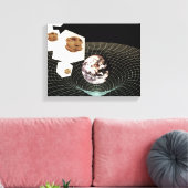 Overgang naar een andere dimensie canvas afdruk (Insitu (Woonkamer))