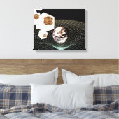 Overgang naar een andere dimensie canvas afdruk (Insitu (Slaapkamer))