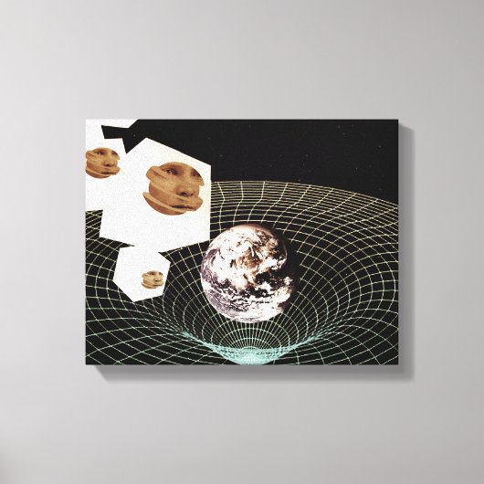 Overgang naar een andere dimensie canvas afdruk (Voorkant)