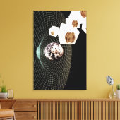 Overgang naar een andere dimensie canvas afdruk (Insitu (Woonkamer))