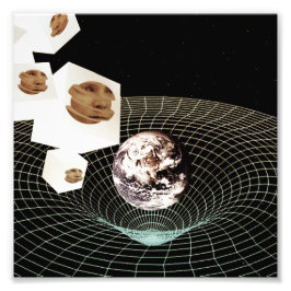 Overgang naar een andere dimensie foto afdruk