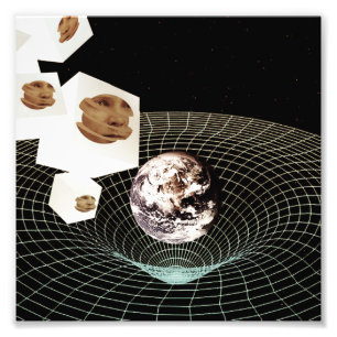 Overgang naar een andere dimensie foto afdruk