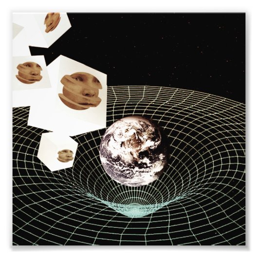 Overgang naar een andere dimensie foto afdruk (Voorkant)